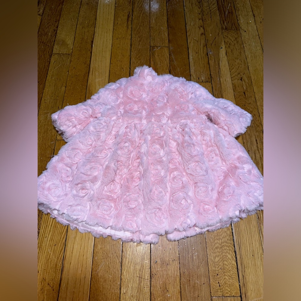 Blueberi Boulevard Pink Rose Dress Jacket Size 3/6 Months - Picture 4 of 4